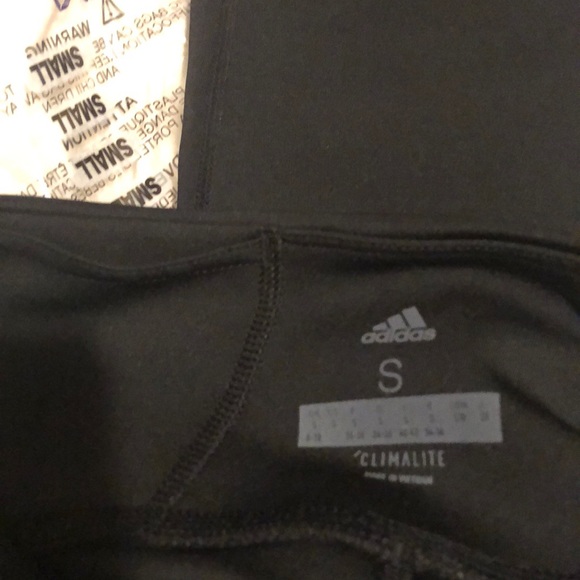 New Adidas Black Climalite leggings S NWOT - Picture 4 of 4
